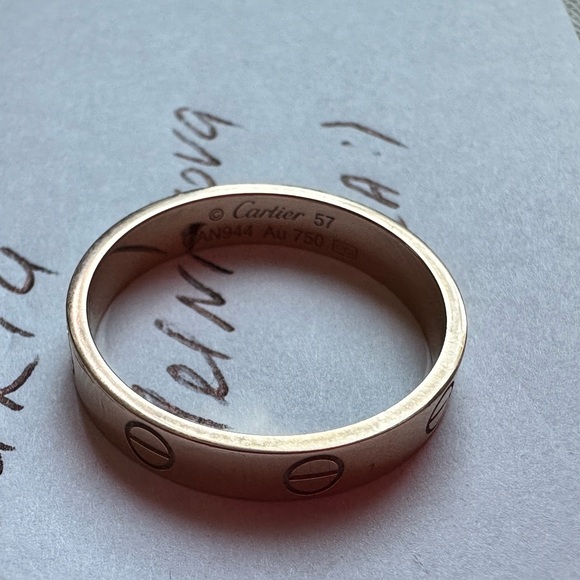 Cartier love wedding band ring - Picture 2 of 14